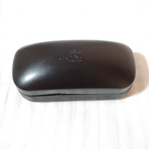 Coach Black Sunglass Case & Microfiber Cloth * Accessory Case - Picture 2 of 4